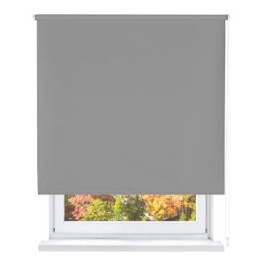 Home mercury- estor enrollable opaco, blackout  (gris, 100x180cm)