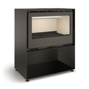 Tj - estufa de leña con leñero modelo jucar 80 de 7,4 kw
