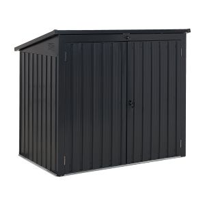 Armario para herramientas moena 158 cm 96 cm metal gris grafito