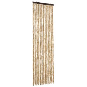 vidaXL cortina mosquitera de chenilla beige 56x185 cm