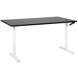 Escritorio de altura regulable manual destinas 160 cm 72 cm negro/blanco