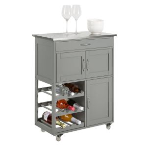 Carrito de cocina con 3 puertas y 1 cajón fkw45-hg sobuy