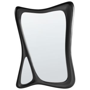 Espejo de pared lanester 70 cm 100 cm negro