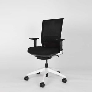 Actiu stay silla de escritorio white & black - sin cabezal, 3d