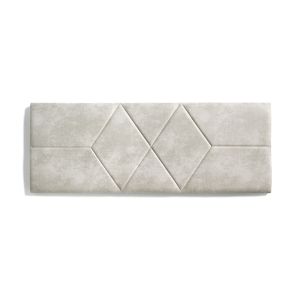 Cabecero de cama 100 rombos   112x57x5 blanco roto efecto granito