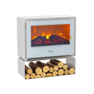 Chimenea eléctrica de suelo con estante 2000 w