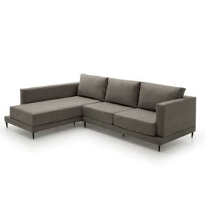 Sofa chaise longue gran diseño  martina gris oscuro izquierda