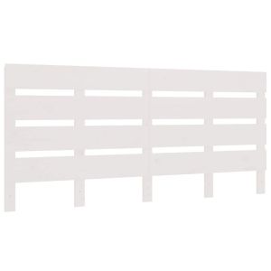 vidaXL cabecero madera maciza de pino blanco 180x3x80 cm