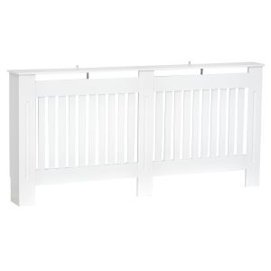 Cubre radiadore 172x19x81 cm mdf color blanco Homcom, hogar - decoración