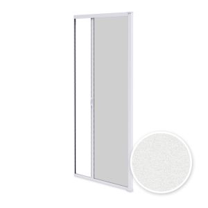 Mosquitera enrollable para puerta 140x230 cm - blanco texturado