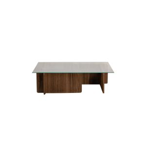 Mesa de centro de madera <<flavio>> - 105 x 65 x 30 cm - nogal