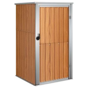 vidaXL cobertizo de herramientas jardín acero galvanizado 88x89x161 cm