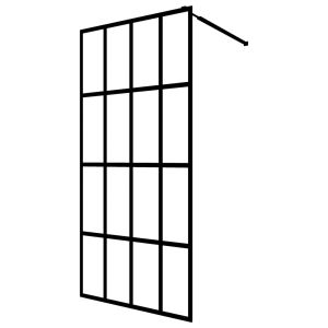 vidaXL mampara de ducha vidrio templado esmerilado 140x195 cm