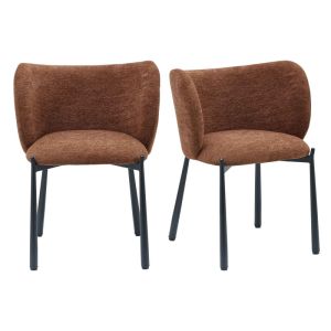 Soan-silla de mesa de luxury terracotta (x2)