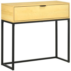 Mesa consola 80x30x76 cm color marrón Homcom, hogar - muebles de recibidor