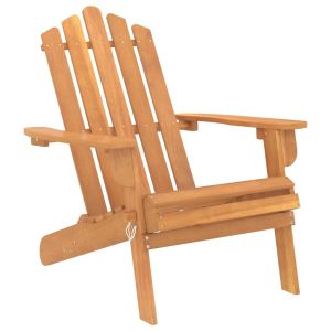 vidaXL silla de jardín adirondack de madera maciza de acacia