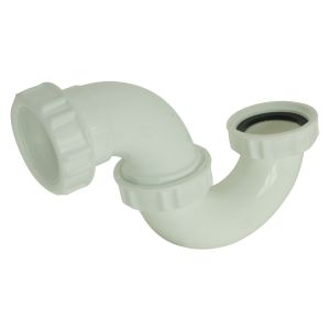 Somatherm for you - sifón de lavabo o bidé forma s - ø32 - plástico blanco
