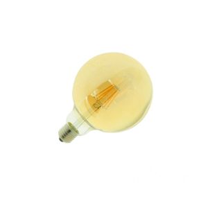Bombilla filamento globo g125 LED 6w E27 blanco 2700k cristal dorado