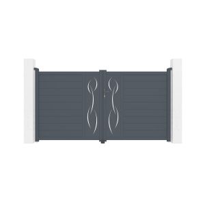 Pack puerta batiente automática life 3m h.160cm + motor ranger b150