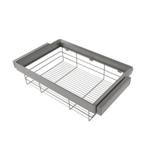 Kit de cajón de alambre y bastidor regulable quartz para armarios, guías