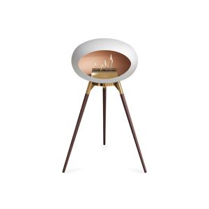 Chimenea de bioetanol de suelo alto blanca 2