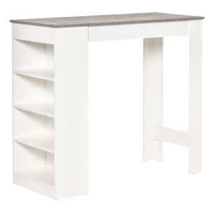 Mesa de bar 115x50x102.7 cm bicolor Homcom, hogar - cocina