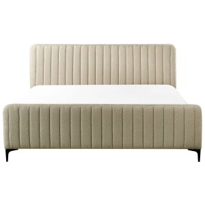 Cama bouclé lunan 180 x 200 cm beige