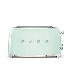 Tostadora smeg de 2 ranuras 1500w verde agua - tsf02pgeu