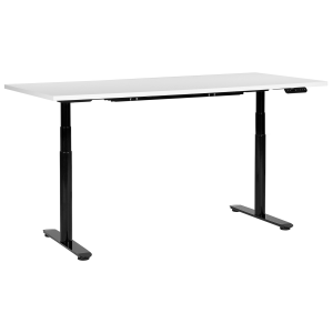 Escritorio de altura regulable eléctrico destinas 180 cm 80 cm blanco/negro
