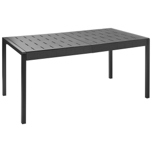 Mesa de jardín bartica 154 cm 84 cm negro