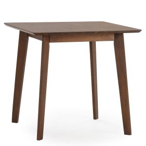 Mesa de comedor pomago 80x80 cm color nogal