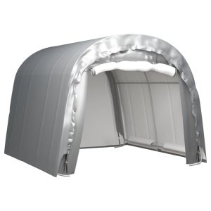 vidaXL carpa de almacenamiento acero gris 300x300 cm