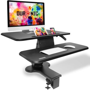 Duronic dm05d13 bk desk ajustable 12-40cm - trabajo de pie/sentado