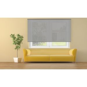 Estor enrollable traslúcido cotton gris 120 x 250cm