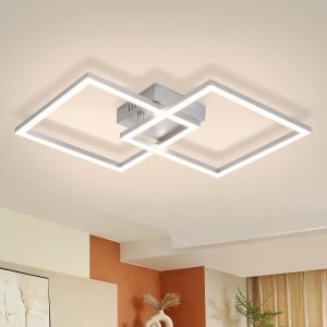 Nettlife plafón LED redondo 24w plateado moderna 4000k luz neutra baño