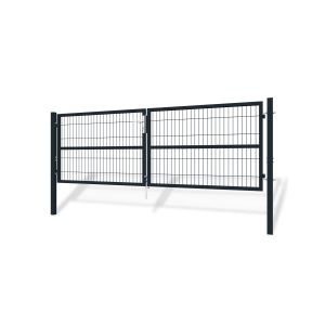 Puerta batiente de malla metálica 3m razo a.100cm gris