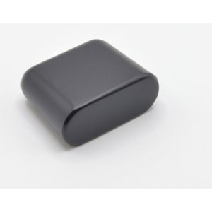 Pomo para mueble zamac 34x14 mm negro mate