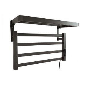 Toallero eléctrico con estante color gris antracita 55w