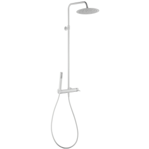 Luisa columna de ducha mecánica blanca