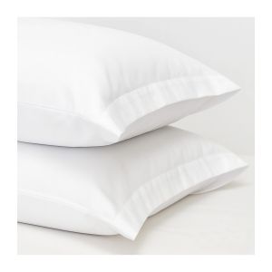 Funda almohada 50% algodón 50% poliéster hotel  2 uds. 45x110 2 bocas abier