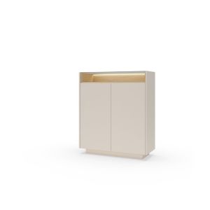 Cómoda bicolor LED - 103,2 x 39,5 x 119,2 cm