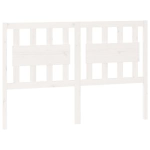 vidaXL cabecero de cama madera maciza de pino blanco 140,5x4x100 cm
