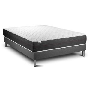 Conjunto vital spring 150 x 190 cm somier kit gris