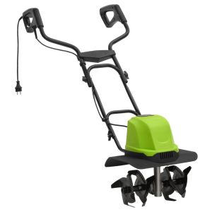 vidaXL motocultor eléctrico para jardín con 4 cuchillas 800 w