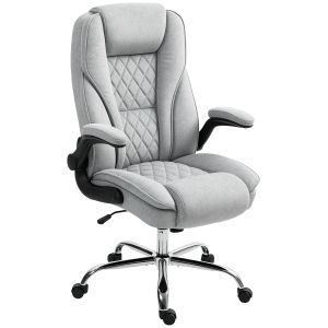 Silla de oficina terciopelo (100% poliéster) gris 70x70x122 cm