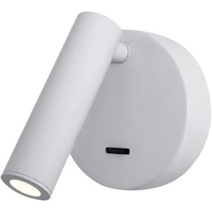 Aplique de pared giratorio 3 w 3000 k blanco