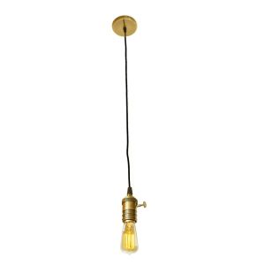 Lampara coLGante casquillo retro E27 bronce
