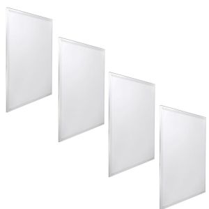 4x panel LED 60x60cm 48w, retroiluminado 48w 3000k blanco cálido
