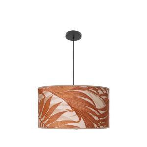 CoLGante moda 3xE27 blanco/hoja caldera regx50x50cm c/difusor