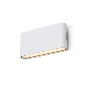 Aplique LED 12W aluminio rect. Exterior y Interior 175mm IP54 SAFATA blanco